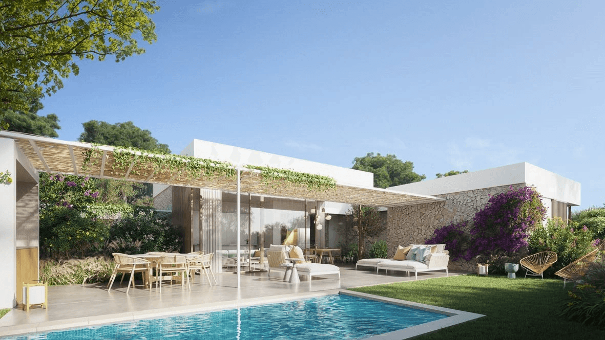 Villa de obra nueva a un paso de la ciudad.