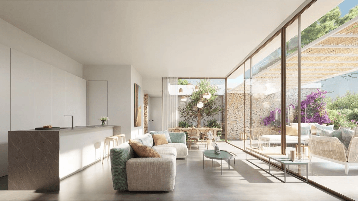 Villa de obra nueva a un paso de la ciudad.