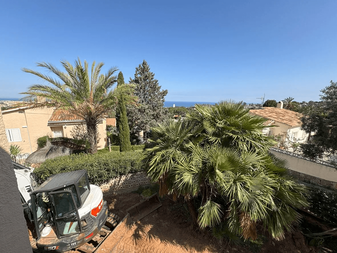Villa moderna con vistas.