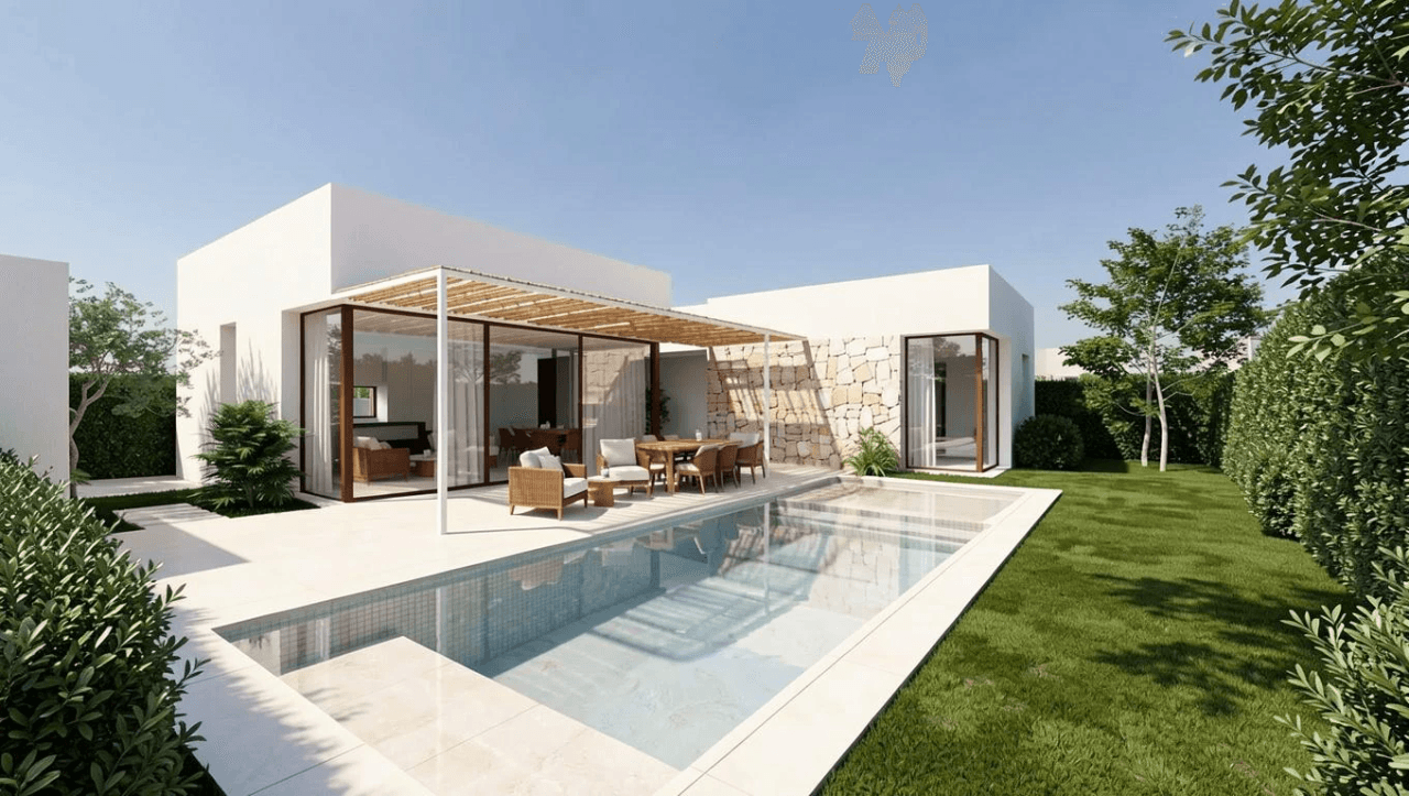 Villa de obra nueva a un paso de la ciudad.