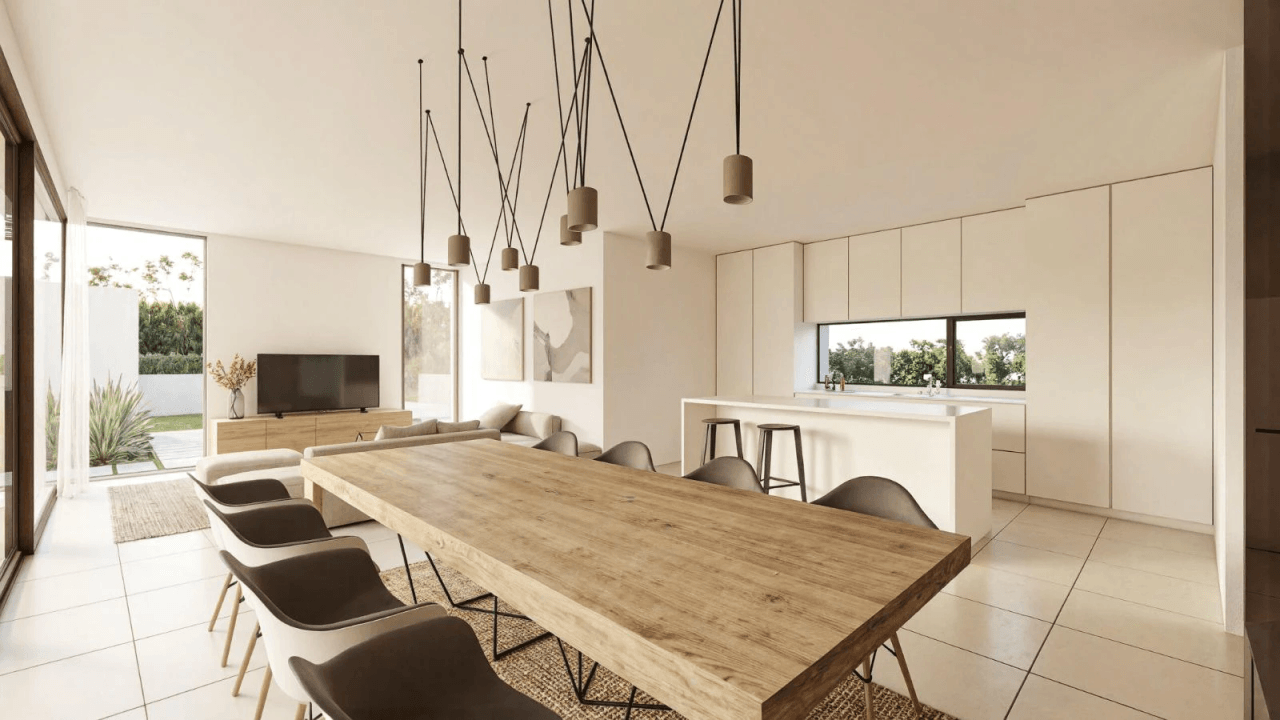 Villa de obra nueva a un paso de la ciudad.