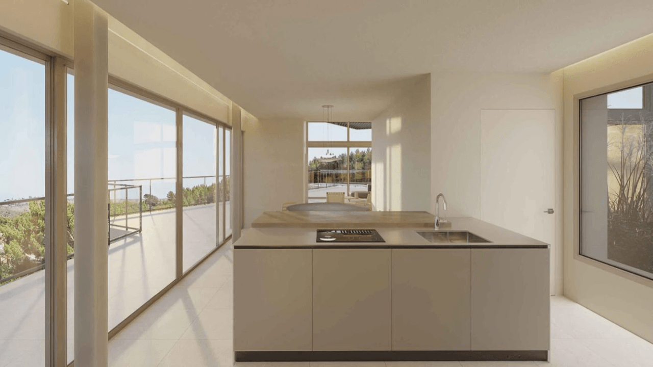 "Montgó House": Proyecto de Autor con Licencia Concedida y Vistas Infinitas en Dénia.