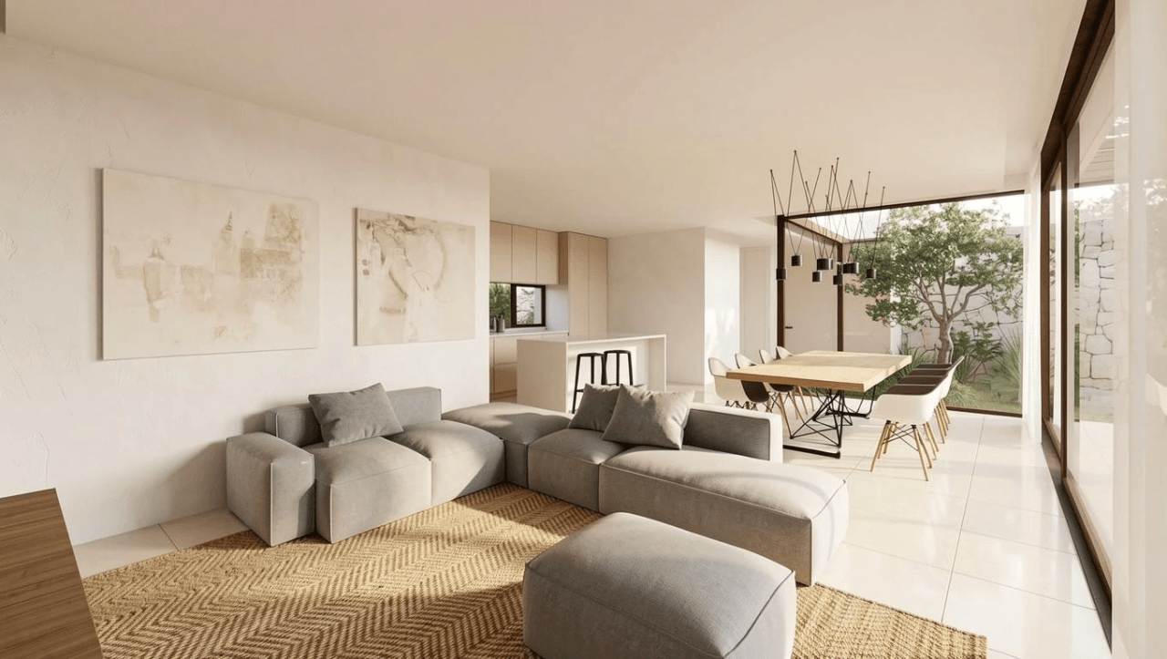 Villa de obra nueva a un paso de la ciudad.