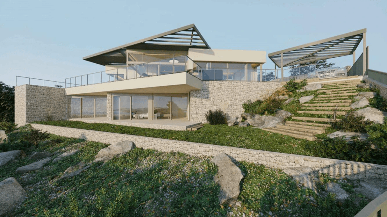 "Maison Montgó" : Projet d'Architecte avec Permis Accordé et Vues Infinites à Dénia.