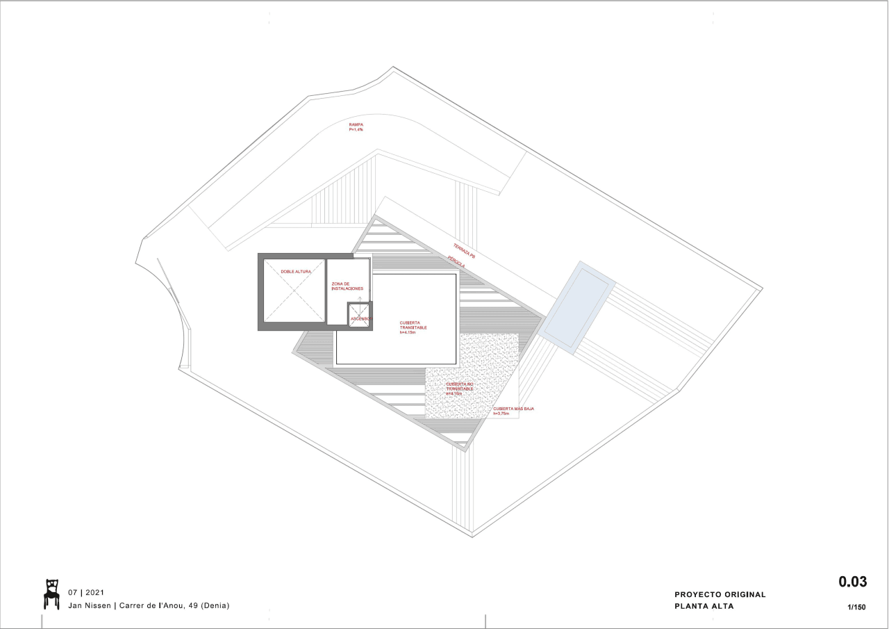 "Maison Montgó" : Projet d'Architecte avec Permis Accordé et Vues Infinites à Dénia.