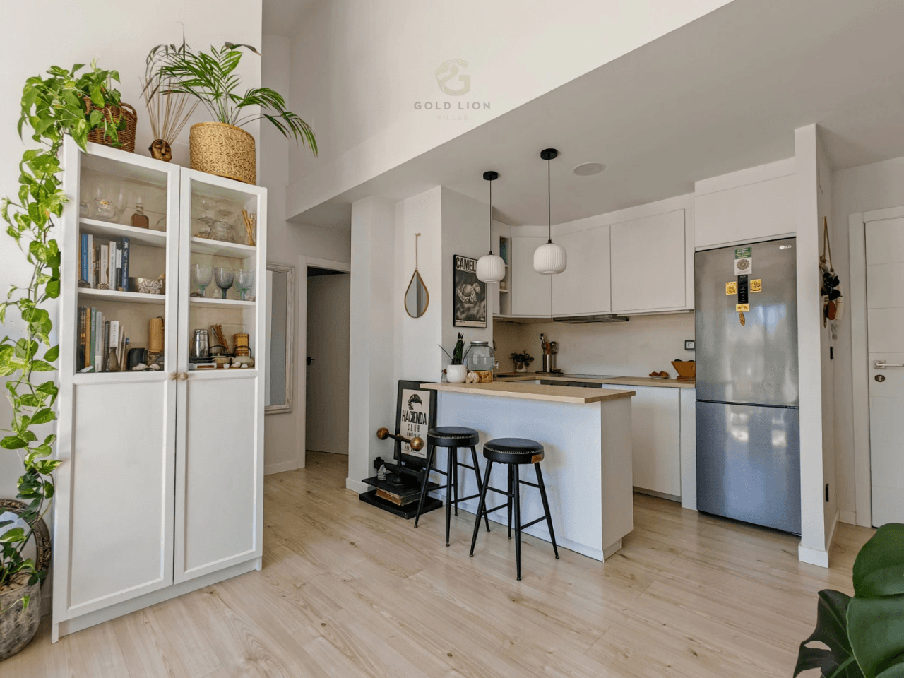 Penthouse for sale with a south orientation and unobstructed views of the park and the mountains.